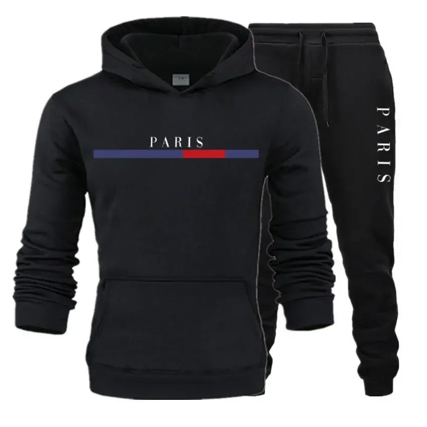 Ensemble deux pièces sweat à capuche + pantalon pour hommes et femmes, mode automne et hiver, nouvelle combinaison de sport de
Ensemble deux pièces sweat à capuche + pantalon pour hommes et femmes, mode automne et hiver, nouvelle combinaison de sport de