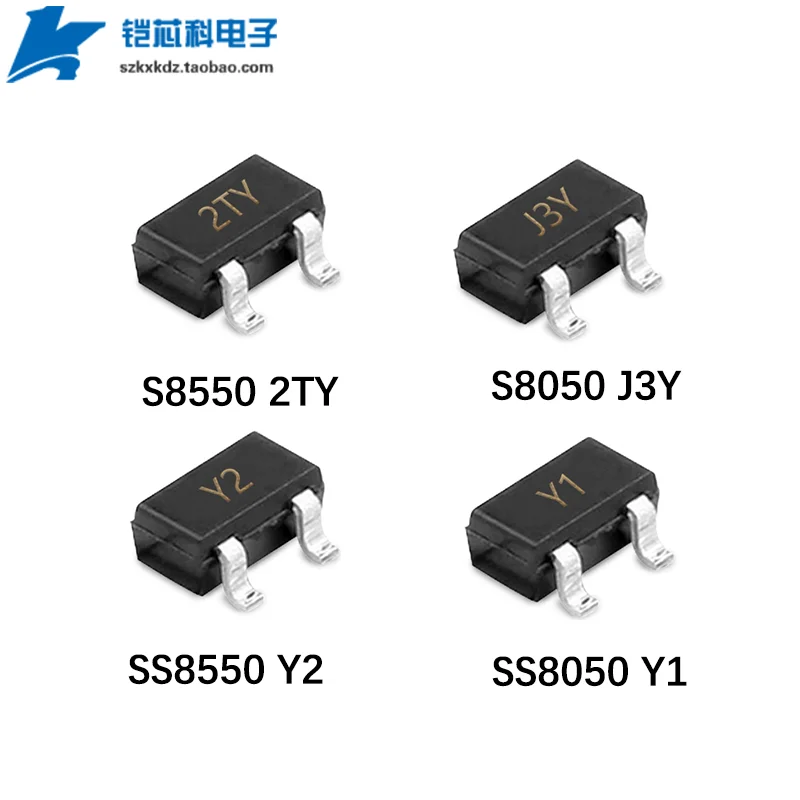 50Pcs New Original S8050 J3Y S8550 2TY SS8050 Y1 SS8550 Y2 S9012 2T1 S9013 J3 S9014 J6 S9015 M6 S9018 J8 SOT-23 SMD Transistor
50Pcs New Original S8050 J3Y S8550 2TY SS8050 Y1 SS8550 Y2 S9012 2T1 S9013 J3 S9014 J6 S9015 M6 S9018 J8 SOT-23 SMD Transistor