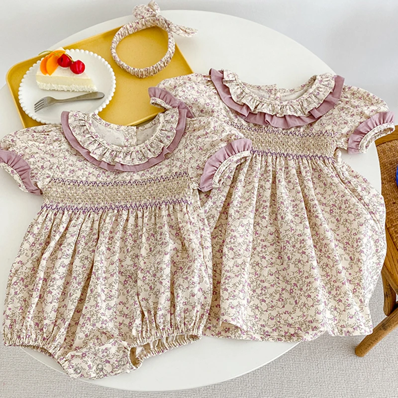 Summer Fashion Lace Floral Toddler Girl Dress Infant Children Cotton Baby Bodysuit Family Matching Sister Outfit
Summer Fashion Lace Floral Toddler Girl Dress Infant Children Cotton Baby Bodysuit Family Matching Sister Outfit