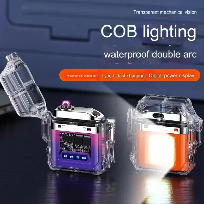 Outdoor Lighting Electric Lighter - Advanced Transparent Arc Shell Design | Waterproof Power Display | Easy to Charge Portable
Outdoor Lighting Electric Lighter - Advanced Transparent Arc Shell Design | Waterproof Power Display | Easy to Charge Portable