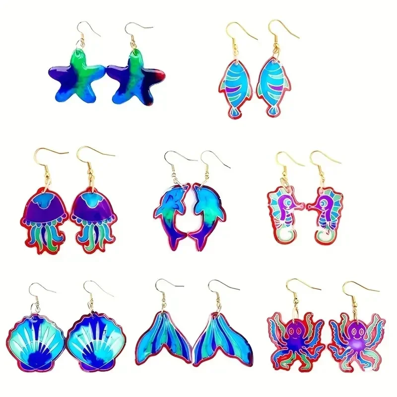 Premium 2Pack Ocean Series Earring Resin Silicone Molds - 20 Pairs Earring Hooks 40pcs Jump Rings In Golden and Slivery
Premium 2Pack Ocean Series Earring Resin Silicone Molds - 20 Pairs Earring Hooks 40pcs Jump Rings In Golden and Slivery