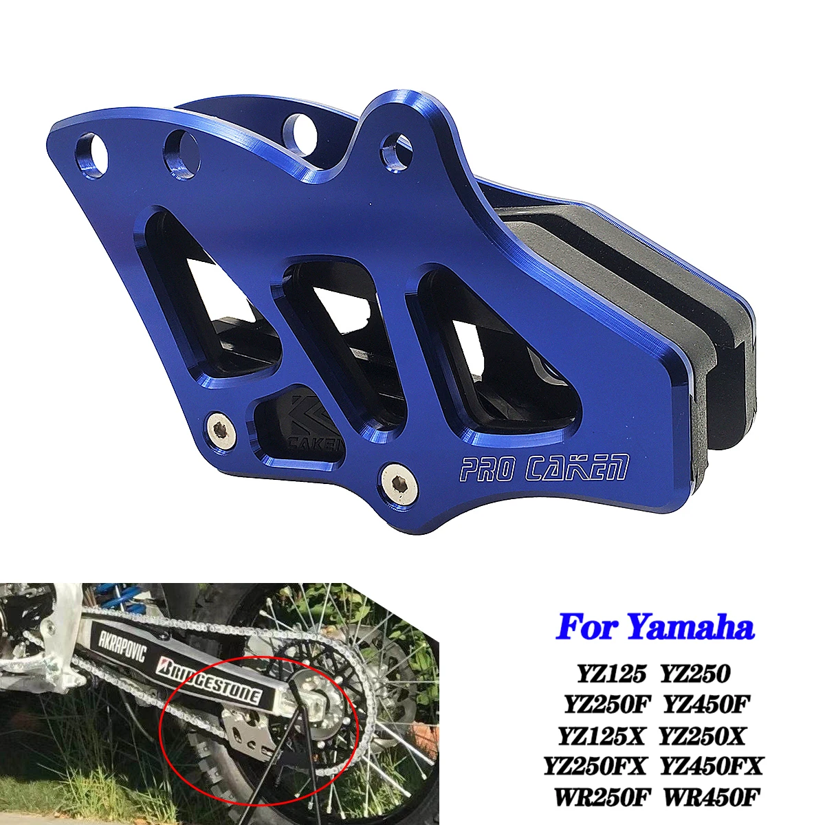 Motorcycle CNC Sprocket Chain Guide Guard For Yamaha YZ125 YZ250 YZ250F YZ450F YZ125X YZ250X YZ250FX YZ450FX WR250F WR450F 08-20
Motorcycle CNC Sprocket Chain Guide Guard For Yamaha YZ125 YZ250 YZ250F YZ450F YZ125X YZ250X YZ250FX YZ450FX WR250F WR450F 08-20