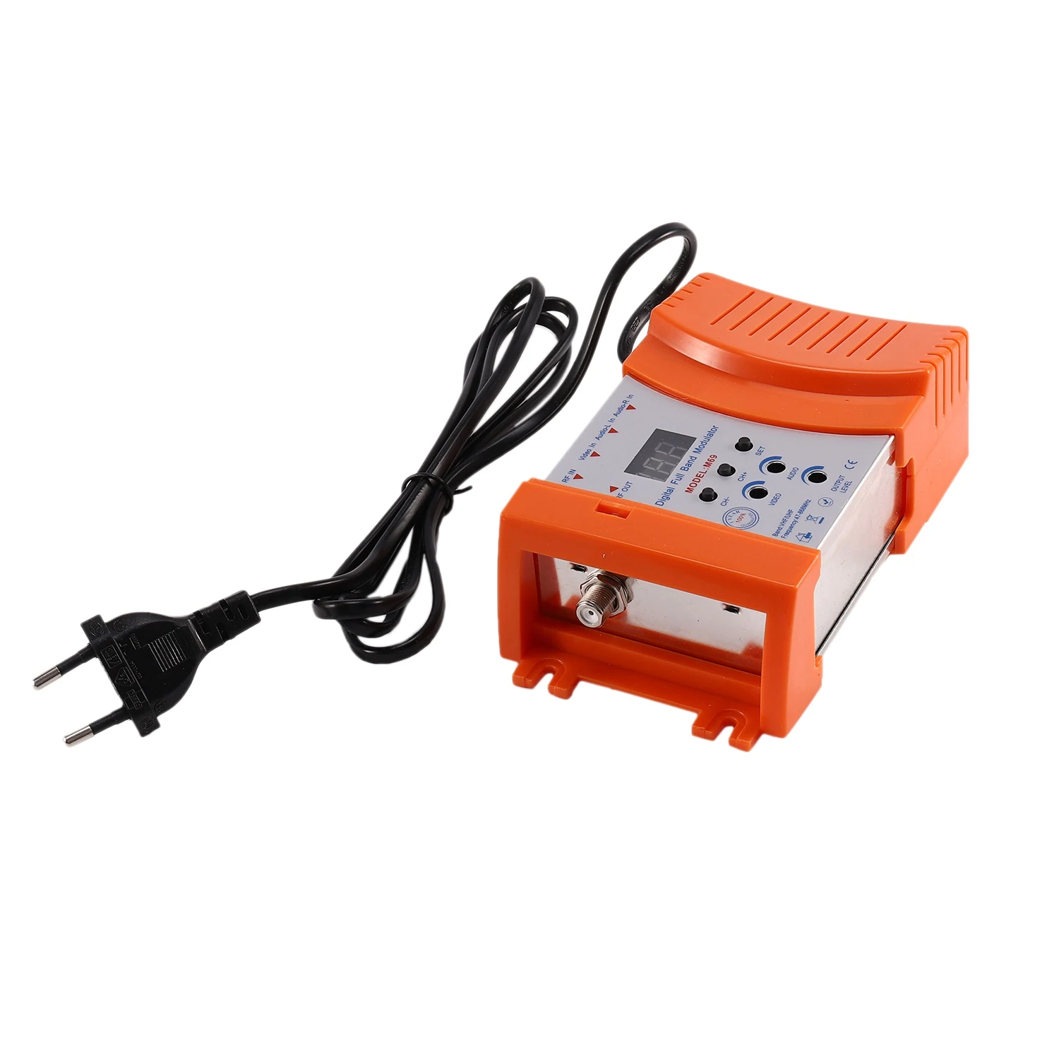 L77A M69 Professional Digital VHF UHF Modulator AV to AVto TV Converter Adapter(Orange EU Plug)
L77A M69 Professional Digital VHF UHF Modulator AV to AVto TV Converter Adapter(Orange EU Plug)