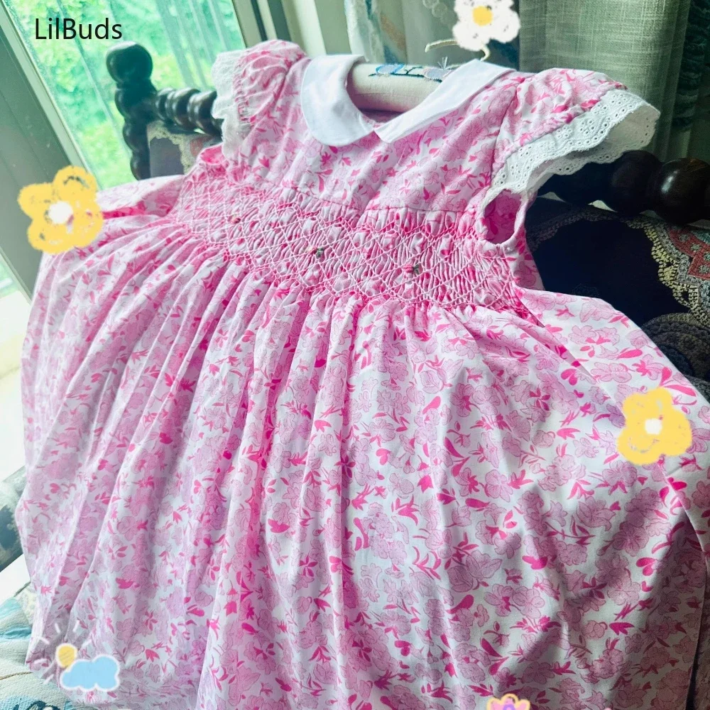 Smocked Dresses for Kids Girl Summer Baby Cotton Floral Pink Casual Clothes Soft for Toddler Infant 3 to 8 Years Smocking Dress
Smocked Dresses for Kids Girl Summer Baby Cotton Floral Pink Casual Clothes Soft for Toddler Infant 3 to 8 Years Smocking Dress
