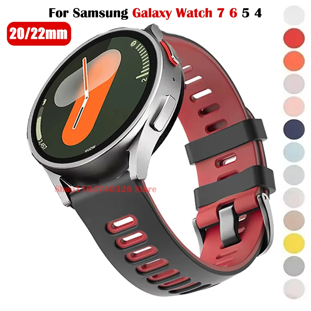 Силиконовый ремешок 20 мм 22 мм для Samsung Galaxy Watch 7 6 5 4 40 мм 44 мм Спортивный ремешок для Galaxy Watch 4/6 Классический браслет Correa
Силиконовый ремешок 20 мм 22 мм для Samsung Galaxy Watch 7 6 5 4 40 мм 44 мм Спортивный ремешок для Galaxy Watch 4/6 Классический браслет Correa