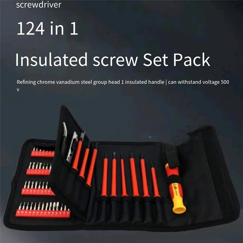 N11R 124-в-1 набор изолированных отверток для разборки и ремонта, электрик, антиэлектрический инструмент специальной формы
N11R 124-в-1 набор изолированных отверток для разборки и ремонта, электрик, антиэлектрический инструмент специальной формы