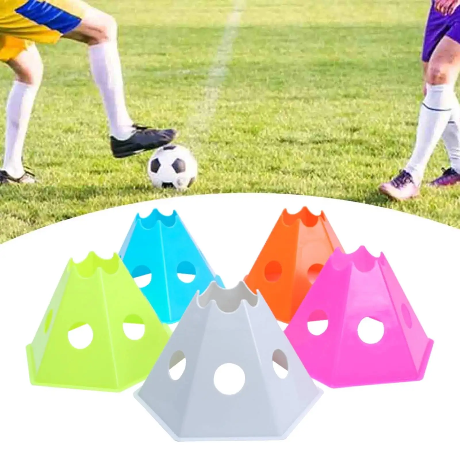 Soccer Cones Mixed Color Agility Training Discs for Practice Football Obstacle Course Field Markers
Soccer Cones Mixed Color Agility Training Discs for Practice Football Obstacle Course Field Markers