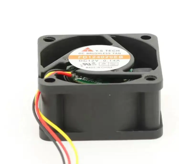 3pin Mute FD124020EB Cooling Fan 40x40x20mm For Y.S Tech 12VDC 0.12A
3pin Mute FD124020EB Cooling Fan 40x40x20mm For Y.S Tech 12VDC 0.12A