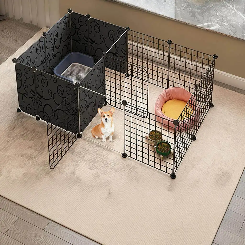 Indoor Pet Fence Dog Isolation Cage Free Combination for Small Medium Dogs Teddy Home Use Protective Barrier Dog Cage
Indoor Pet Fence Dog Isolation Cage Free Combination for Small Medium Dogs Teddy Home Use Protective Barrier Dog Cage
