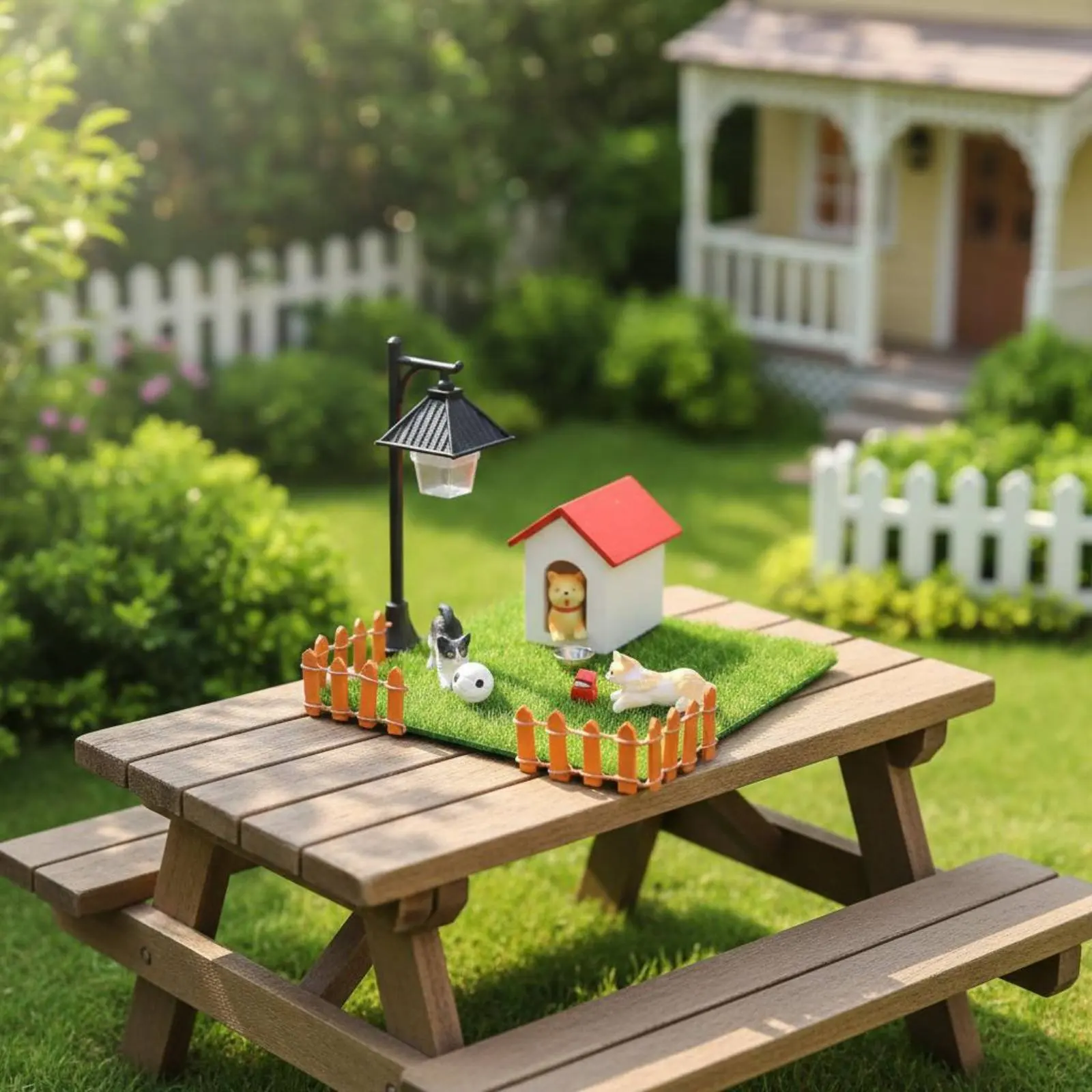 1:12 Scale Pet Accessory Detailed Figurines Miniature Dog House Set Dollhouse Puppy Figures Realistic Design for Fairy Gardens
1:12 Scale Pet Accessory Detailed Figurines Miniature Dog House Set Dollhouse Puppy Figures Realistic Design for Fairy Gardens