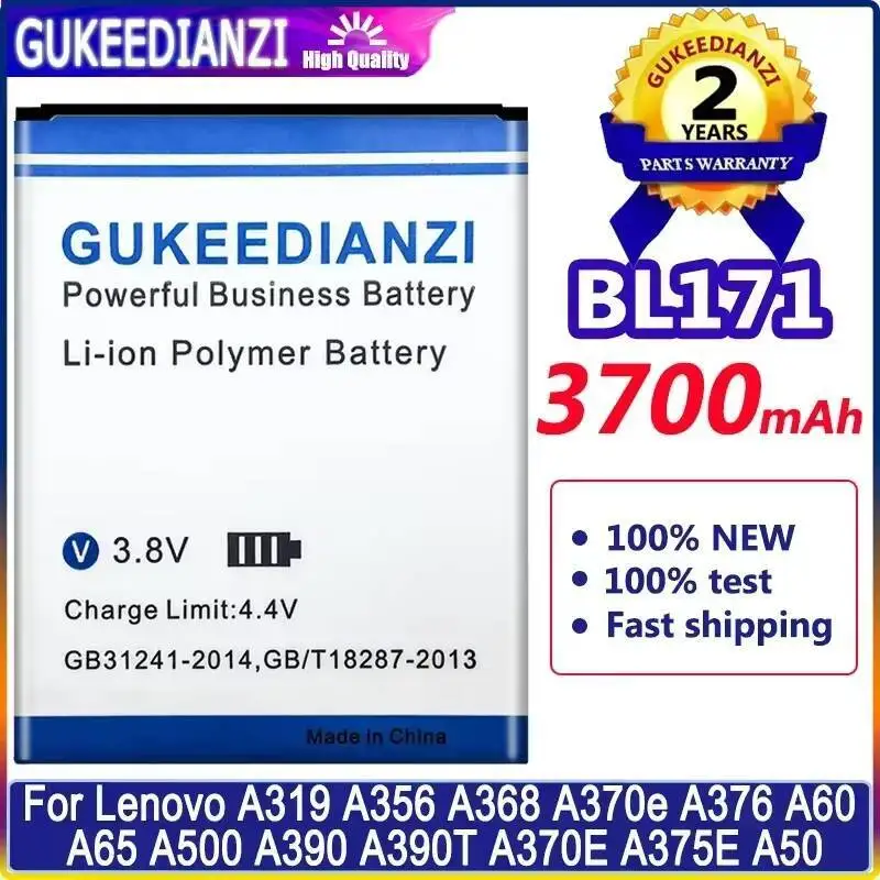 Аккумулятор 3700 мАч BL171 для мобильного телефона Lenovo A319 A356 A368 A370e A376 A60 A65 A500 A390 A390T BL 171 Аккумулятор для телефона
Аккумулятор 3700 мАч BL171 для мобильного телефона Lenovo A319 A356 A368 A370e A376 A60 A65 A500 A390 A390T BL 171 Аккумулятор для телефона