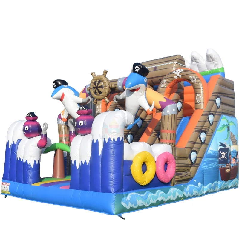 23FT Factory Direct Ocean Theme PVC Inflatable Bounce House With Slide Kids Castle Blower Included
23FT Factory Direct Ocean Theme PVC Inflatable Bounce House With Slide Kids Castle Blower Included