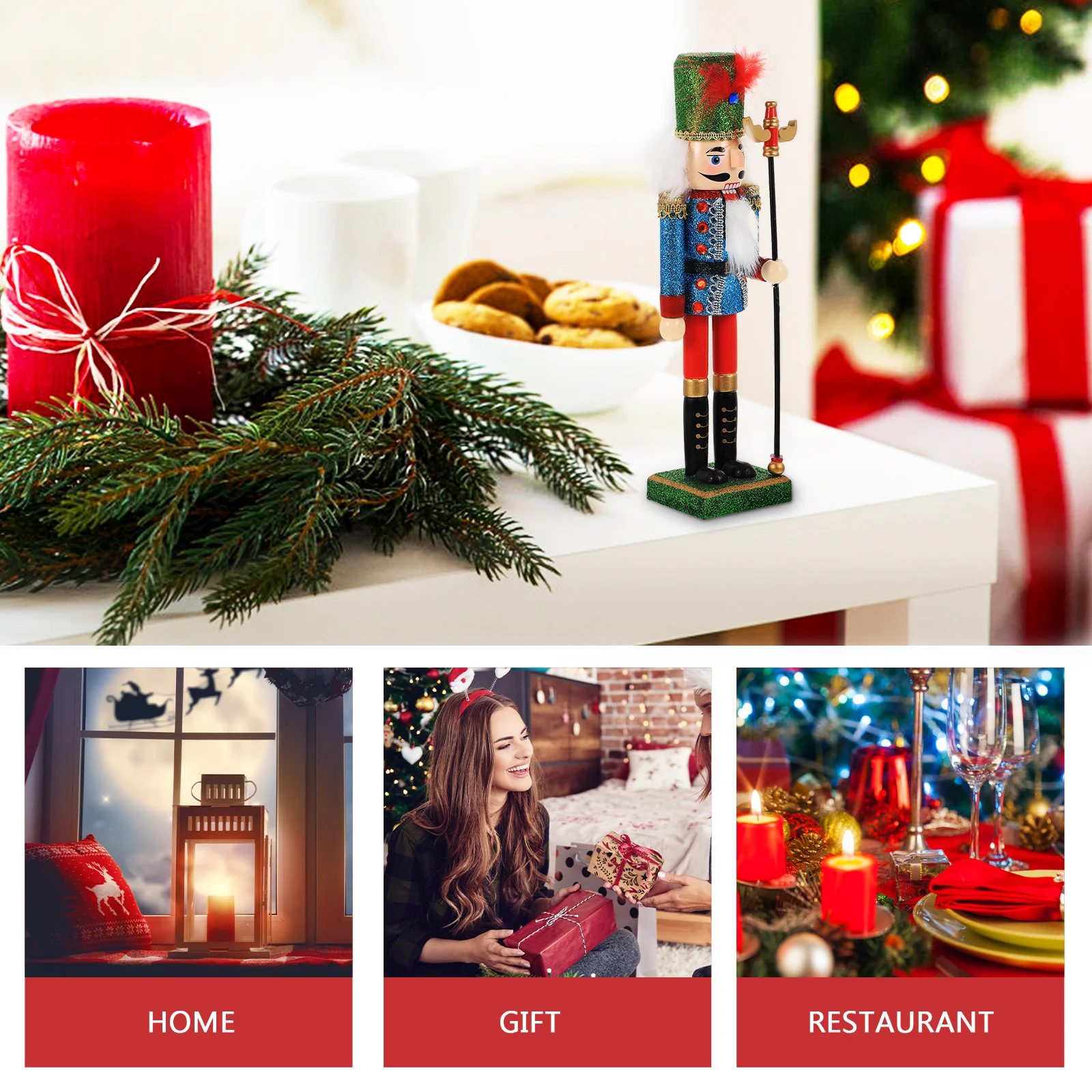 Christmas Soldier Nutcracker Ornament Wooden Desktop Decor Xmas Puppet Figure Holiday Decoration Kids Gift
Christmas Soldier Nutcracker Ornament Wooden Desktop Decor Xmas Puppet Figure Holiday Decoration Kids Gift