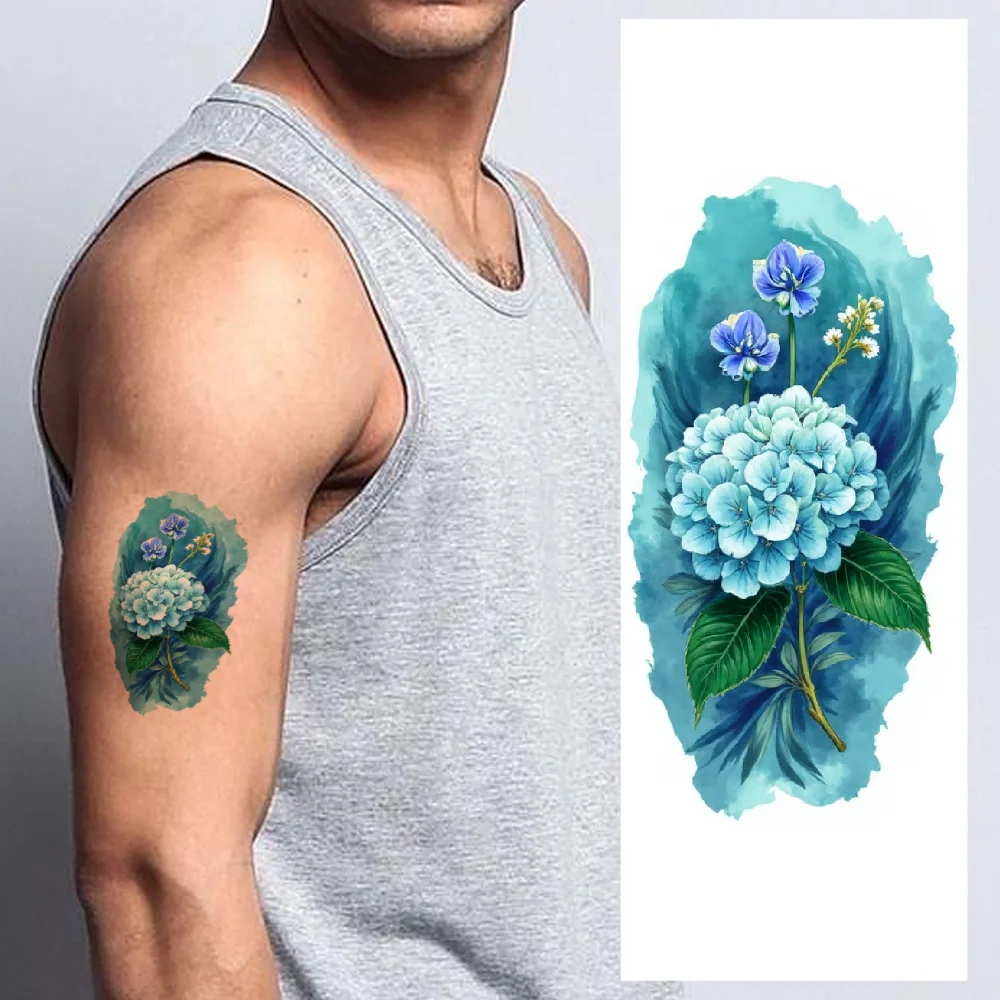 9pcs Temporary Tattoo Hydrangeas Waterproof Long-lasting Body Stickers Poppies Peonies Realistic Temporary Tattoos For Thighs
9pcs Temporary Tattoo Hydrangeas Waterproof Long-lasting Body Stickers Poppies Peonies Realistic Temporary Tattoos For Thighs