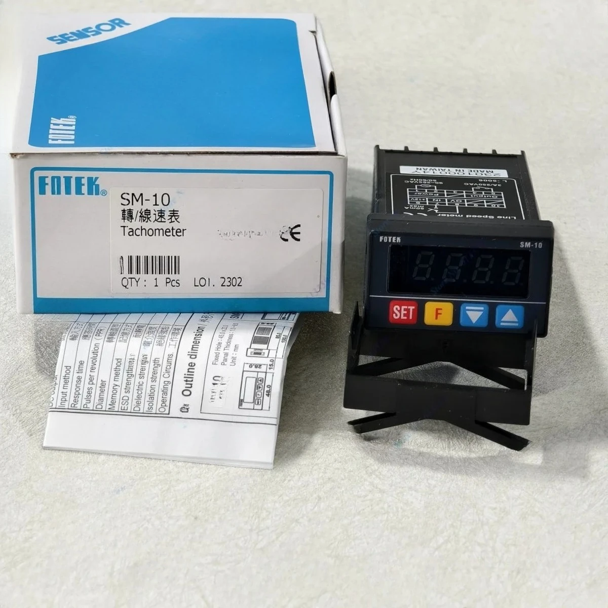 SM-10 FOTEK New Original Tachometer
SM-10 FOTEK New Original Tachometer