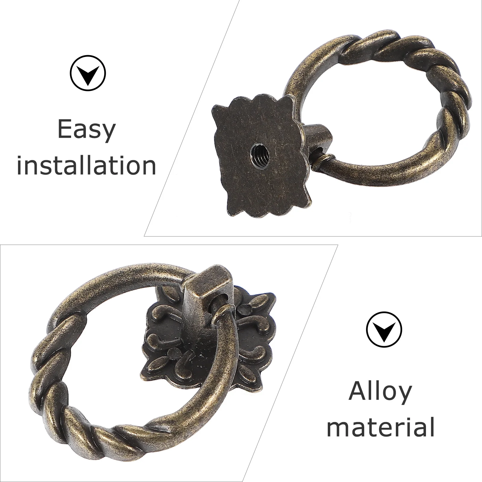 6Pcs Vintage Style Door Handle Durable Pull Ring Knob for Cabinet Drawer Cupboard Furniture Door Handle Drawer Pull Ring
6Pcs Vintage Style Door Handle Durable Pull Ring Knob for Cabinet Drawer Cupboard Furniture Door Handle Drawer Pull Ring