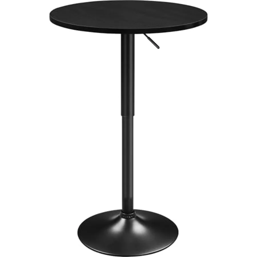 Round Bar Table Adjustable Height and 360° Swivel Bar Tables Cocktail Table with MDF Top Black Leg Base for Bar Bistro Café Ful
Round Bar Table Adjustable Height and 360° Swivel Bar Tables Cocktail Table with MDF Top Black Leg Base for Bar Bistro Café Ful
