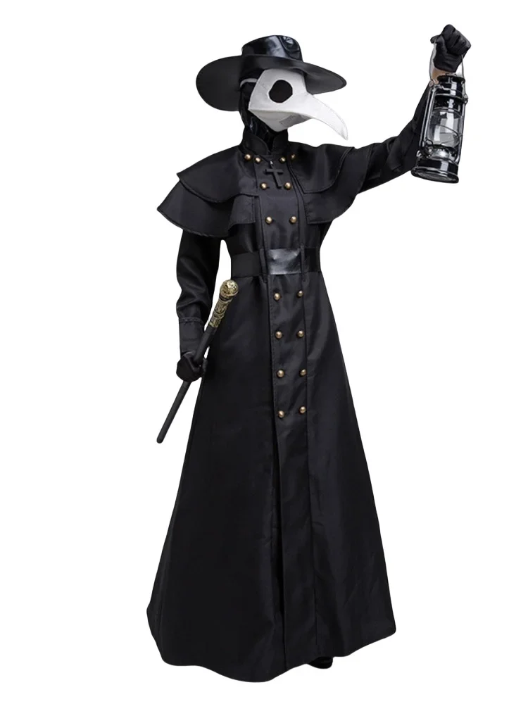 Plague Doctor Crow Long-Beaked Mask Costume Halloween Birdman Masquerade Party Medieval Style Cosplay
Plague Doctor Crow Long-Beaked Mask Costume Halloween Birdman Masquerade Party Medieval Style Cosplay