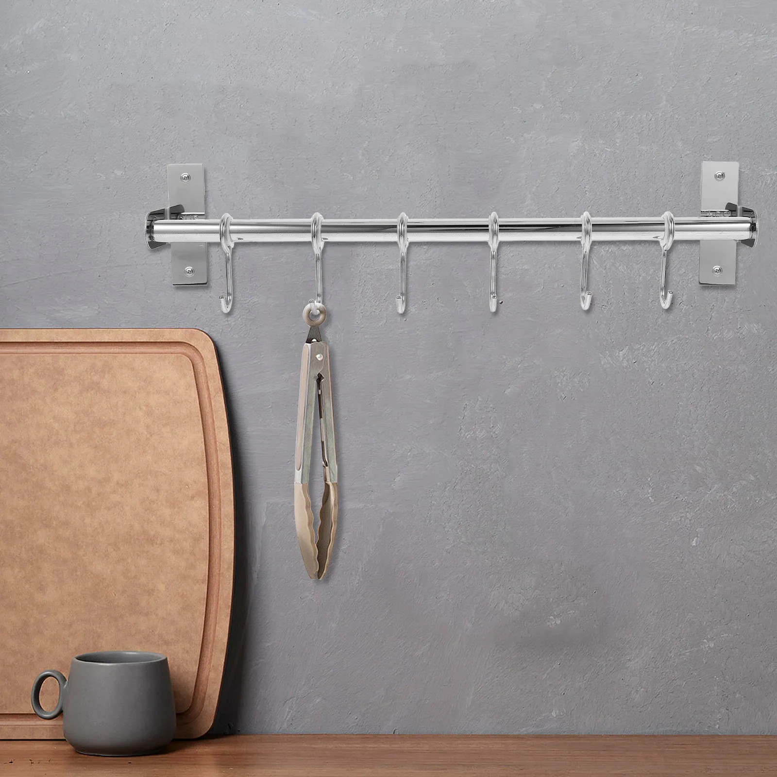 No-Punch Kitchen Stainless Steel Hook Rack 40Cm Wall Mount Hanging Rack Sturdy Multifunctional Hanger for Kitchen Towels Clothes
No-Punch Kitchen Stainless Steel Hook Rack 40Cm Wall Mount Hanging Rack Sturdy Multifunctional Hanger for Kitchen Towels Clothes