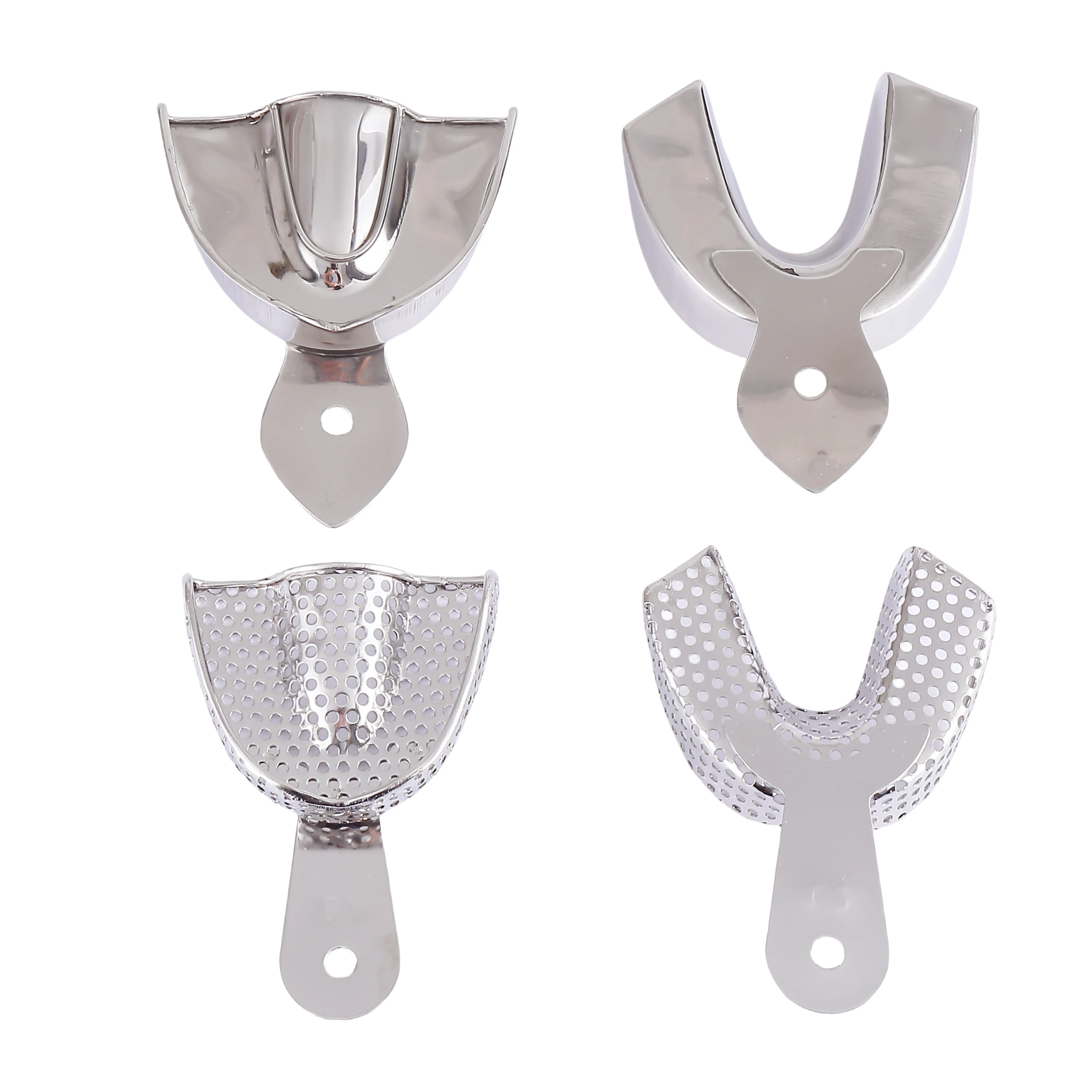 3 Types 6 Pieces/box High Quality Dental Impression Tray -Stainless No Hole Plates Denture Stainless Steel Impression Tray
3 Types 6 Pieces/box High Quality Dental Impression Tray -Stainless No Hole Plates Denture Stainless Steel Impression Tray