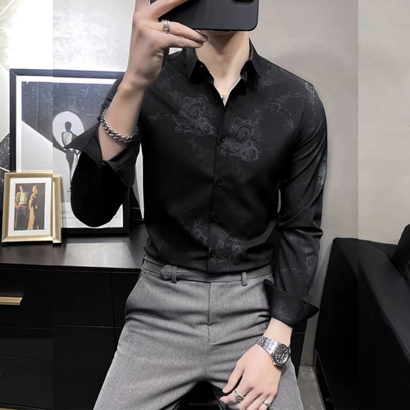 New Summer Men's Trend Polo Long-sleeved Shirt Handsome Casual Comfortable Loose Solid Color Printed Top S-2XL
New Summer Men's Trend Polo Long-sleeved Shirt Handsome Casual Comfortable Loose Solid Color Printed Top S-2XL