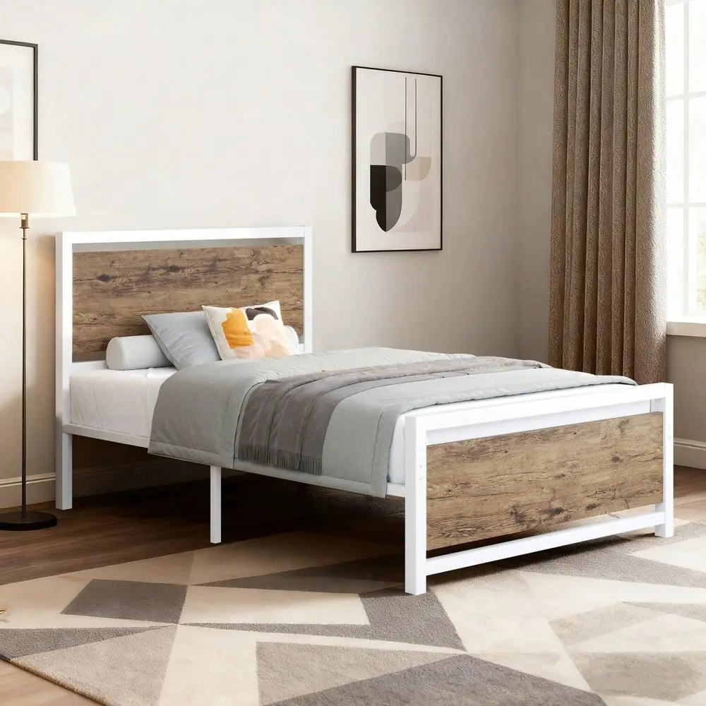 Frame With Headboard, Farmhouse Bed Frame With Wooden Headboard, Heavy Duty Metal Bed Frame, No Box Spring Needed, NoiseFree, E
Frame With Headboard, Farmhouse Bed Frame With Wooden Headboard, Heavy Duty Metal Bed Frame, No Box Spring Needed, NoiseFree, E