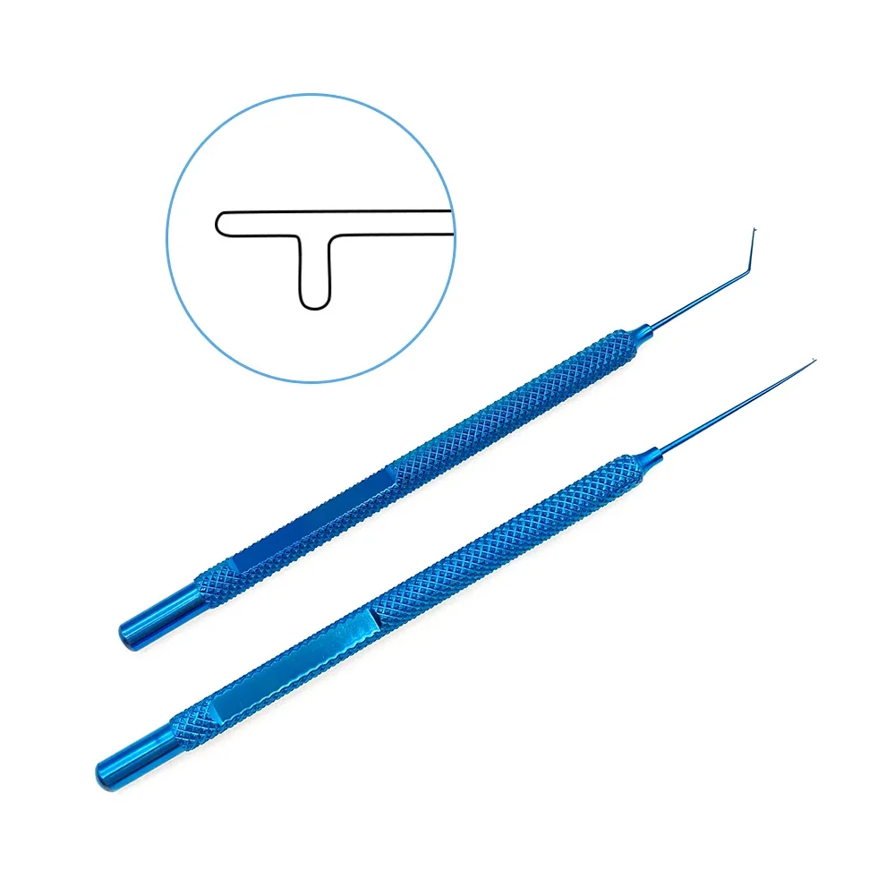 Lens Manipulator Hook Straight/Angled 0.15mm T-shaped Tip LoL Hook Ophthalmic Surgical Instruments
Lens Manipulator Hook Straight/Angled 0.15mm T-shaped Tip LoL Hook Ophthalmic Surgical Instruments