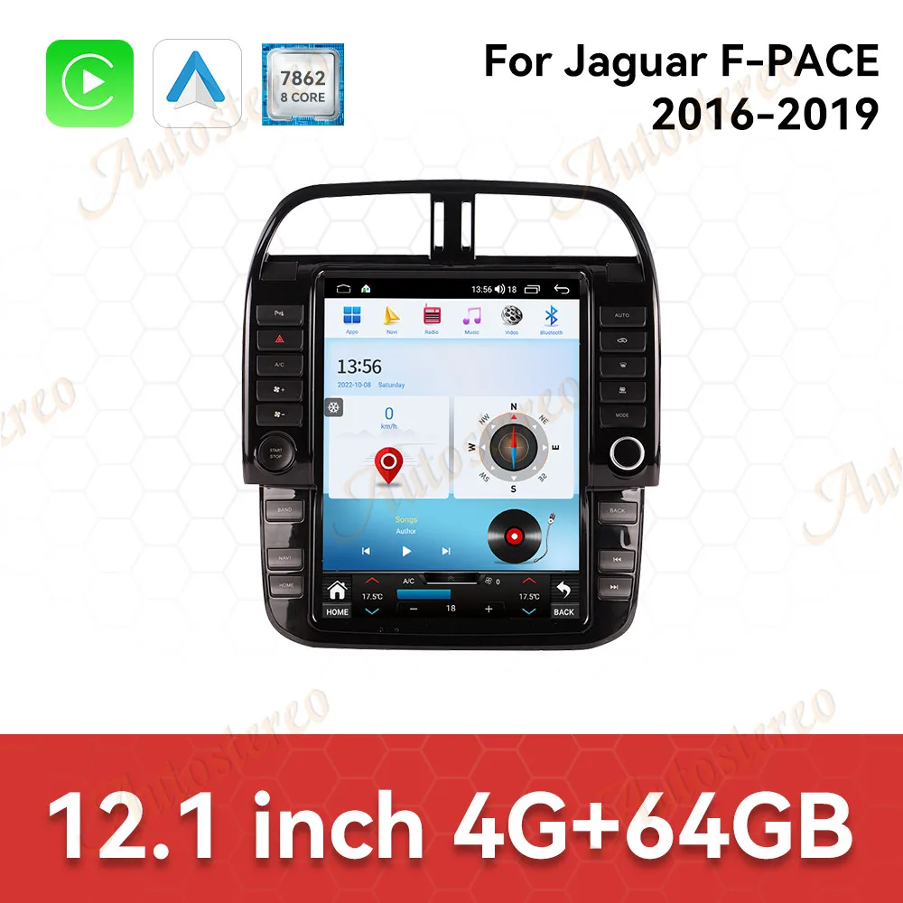 12.1 Car Radio For Jaguar F-PACE 2016-2019 Carplay Android Car Radio Stereo Receiver Autoradio Multimedia Player GPS Navigation
12.1 Car Radio For Jaguar F-PACE 2016-2019 Carplay Android Car Radio Stereo Receiver Autoradio Multimedia Player GPS Navigation