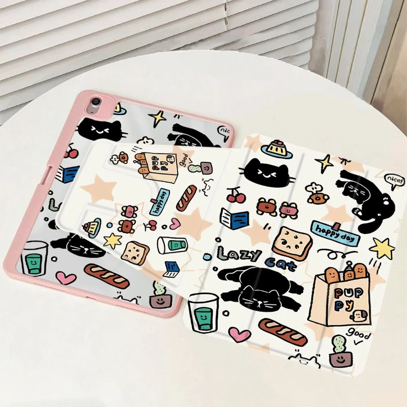 Tablet Case for IPad 10.2 8th 9th Gen IPad Pro 11 2022 IPad 10th Generation 9.7 5th 6th Gen Black Cat with Pencil Holder Case
Tablet Case for IPad 10.2 8th 9th Gen IPad Pro 11 2022 IPad 10th Generation 9.7 5th 6th Gen Black Cat with Pencil Holder Case