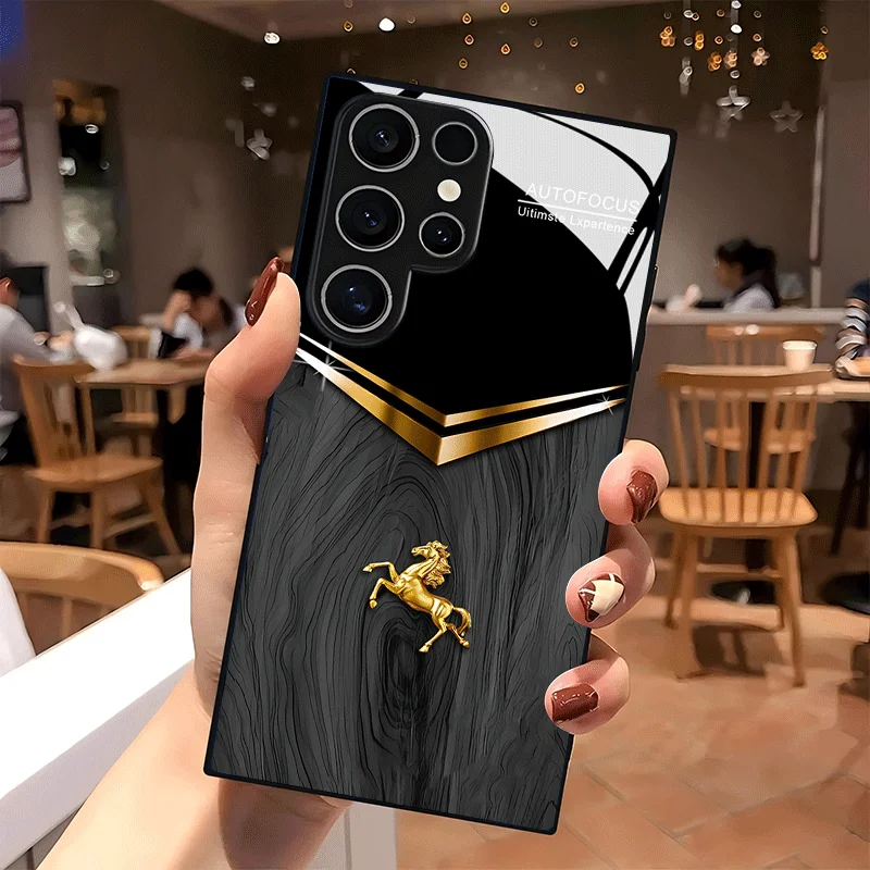 Multifunctional Black Wood Grain Golden Horse Pattern Glass Phone Case for Samsung Galaxy S25/S24/S23/S22/S21/S20/A56/A36/A16
Multifunctional Black Wood Grain Golden Horse Pattern Glass Phone Case for Samsung Galaxy S25/S24/S23/S22/S21/S20/A56/A36/A16
