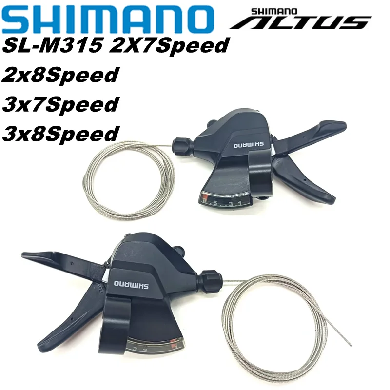 Велосипедный рычаг переключения передач Shimano Altus 3x7 3x 8 Speed 21S 24S, трос переключения передач Rapid Fire Plus M315
Велосипедный рычаг переключения передач Shimano Altus 3x7 3x 8 Speed 21S 24S, трос переключения передач Rapid Fire Plus M315