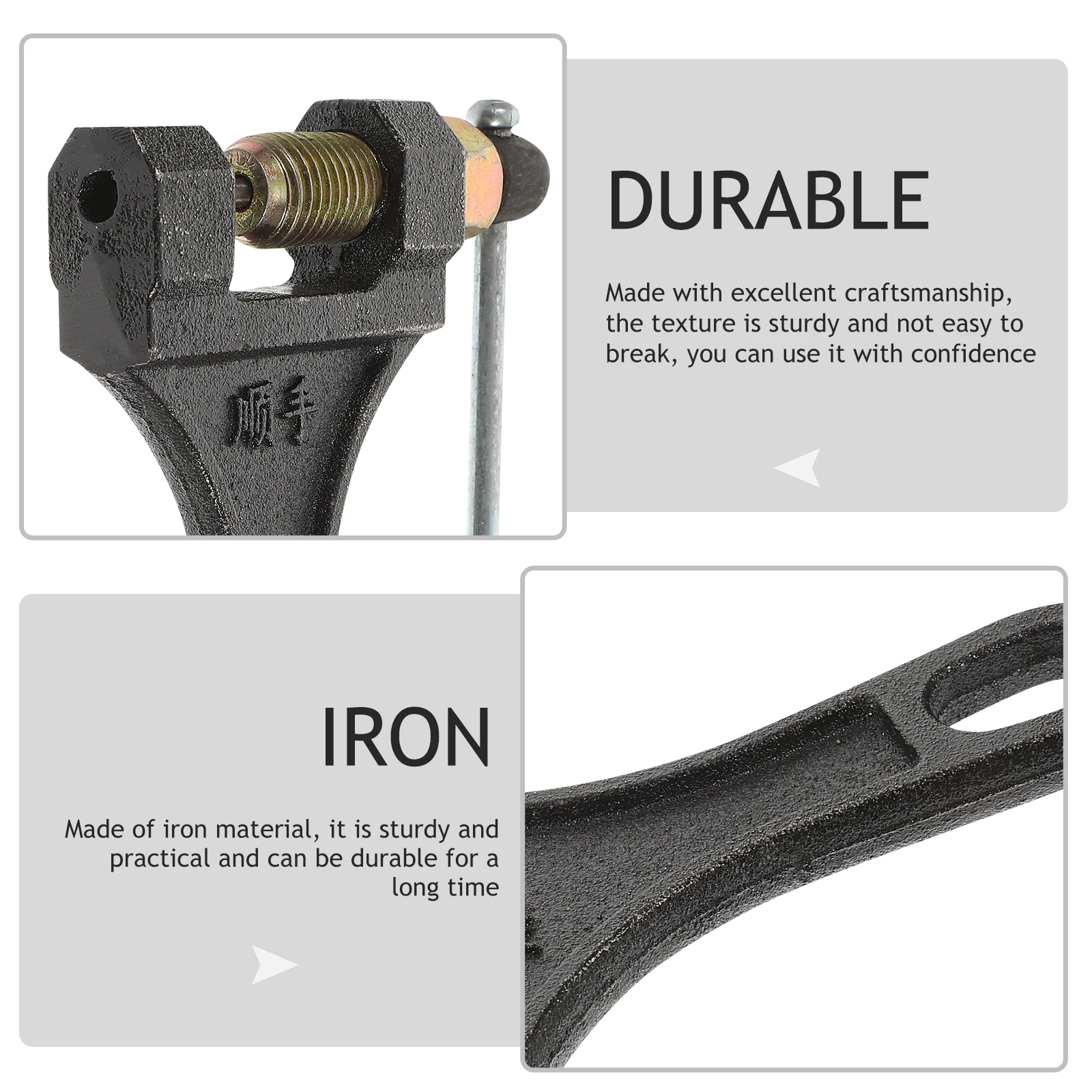 2pcs Chain Breaker Tool Kit Large Link Splitter Iron Motorcycle Tools Durable Wear Resistant Sturdy Practical Clean Maintenance
2pcs Chain Breaker Tool Kit Large Link Splitter Iron Motorcycle Tools Durable Wear Resistant Sturdy Practical Clean Maintenance