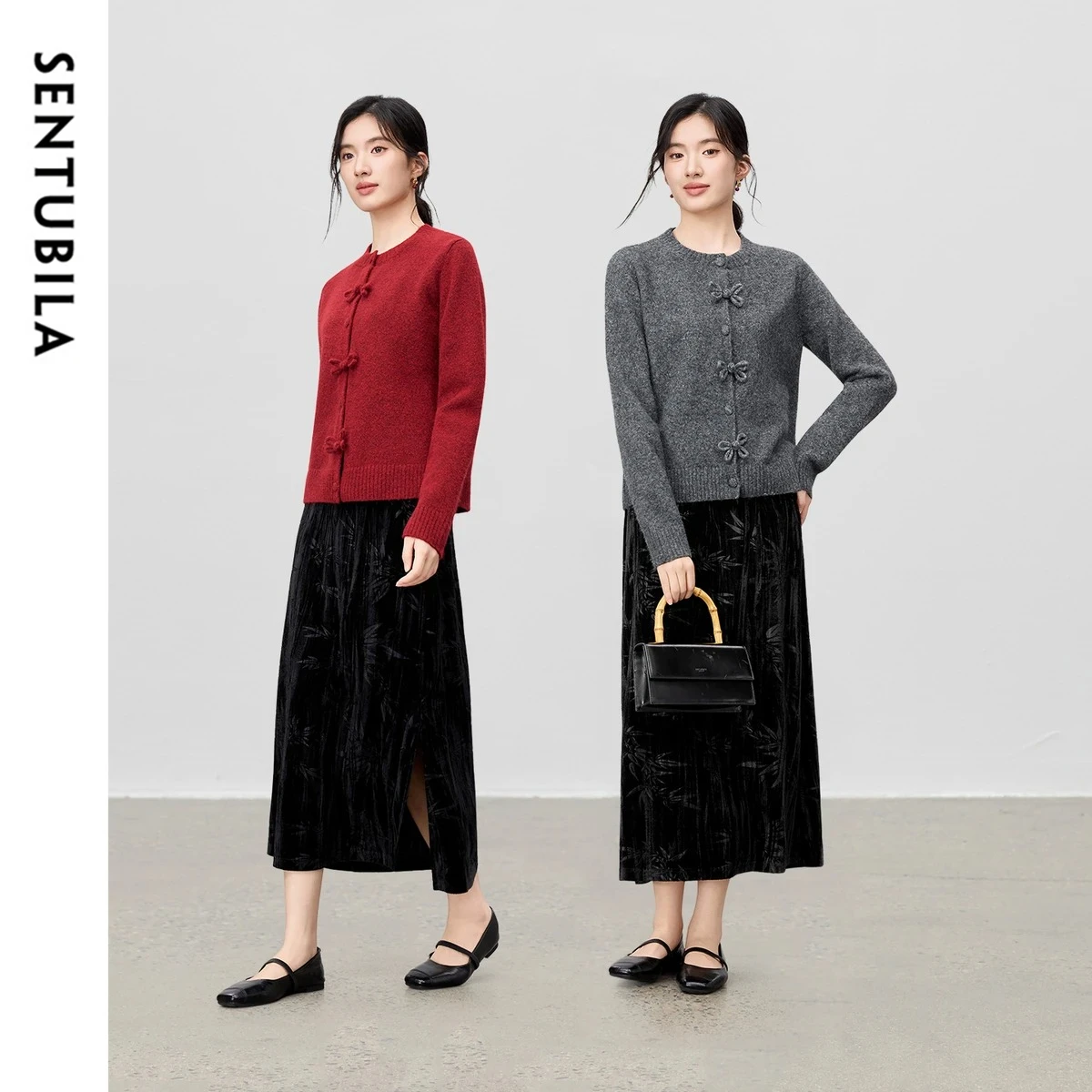 SENTUBILA женский костюм в китайском стиле, зима 2022, элегантный шерстяной кардиган, бархатная юбка трапециевидной формы, новый комплект из двух предметов 754ZC4188Z
SENTUBILA женский костюм в китайском стиле, зима 2022, элегантный шерстяной кардиган, бархатная юбка трапециевидной формы, новый комплект из двух предметов 754ZC4188Z
