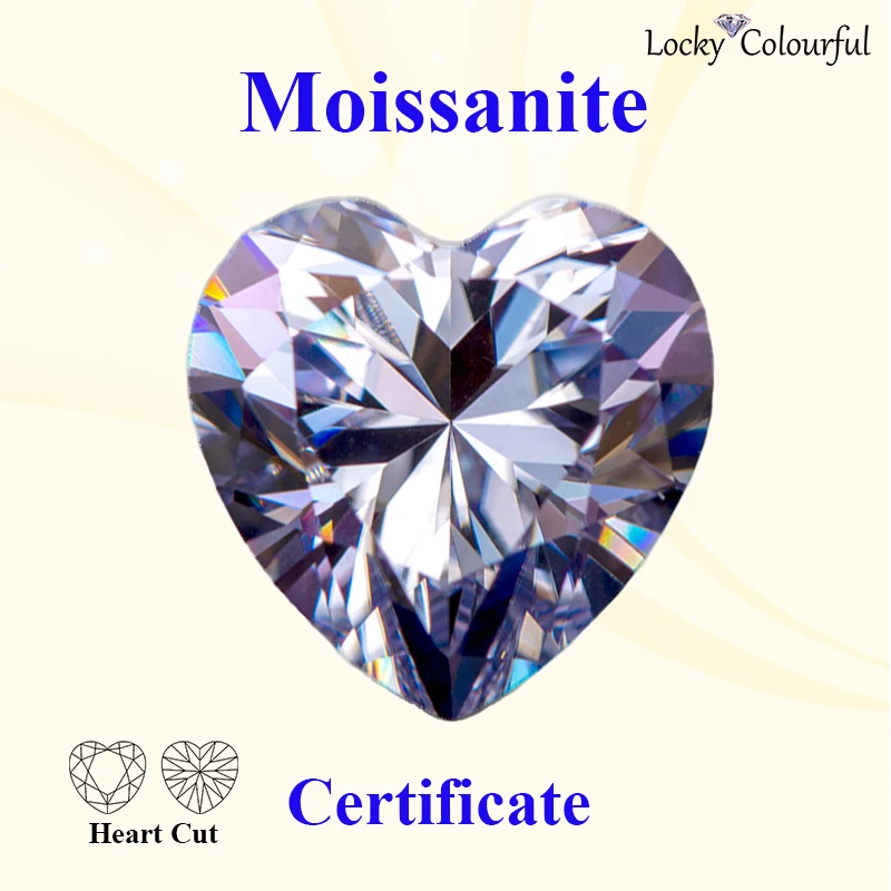 Moissanite Heart Shape VVS1 Lavender Color Beads for Charms DIY Jewelry Making Bracelet Earrings Material with GRA Certificate
Moissanite Heart Shape VVS1 Lavender Color Beads for Charms DIY Jewelry Making Bracelet Earrings Material with GRA Certificate