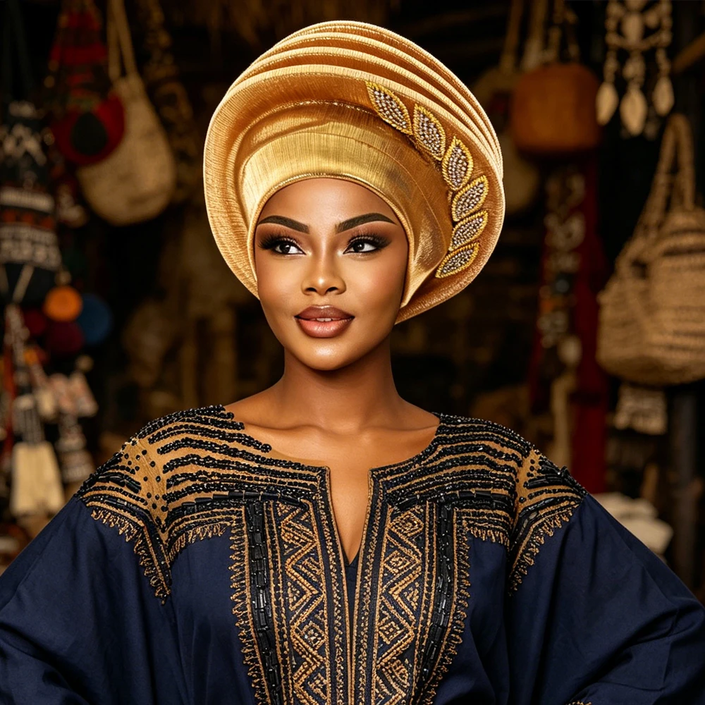 2026 New African Head Wrap Rhinestone Turban Hat for Women Headgear Nigeria Auto Gele Headtie Muslim Hijab Bonnet Turbante Mujer
2026 New African Head Wrap Rhinestone Turban Hat for Women Headgear Nigeria Auto Gele Headtie Muslim Hijab Bonnet Turbante Mujer