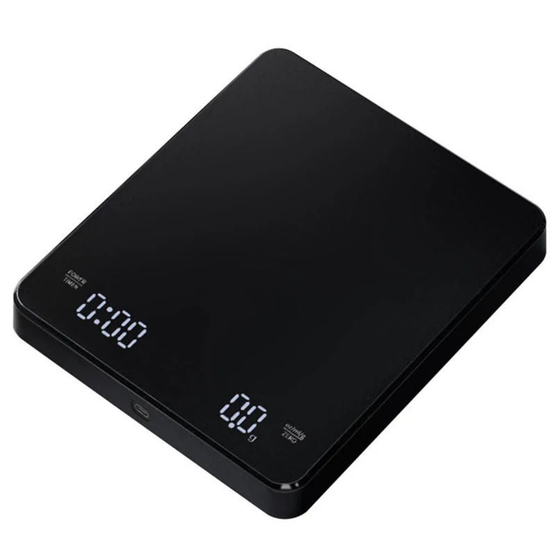 Digital Kitchen Scale With Timer Black ABS Tare, Auto Off Rechargeable Portable Coffee Scale 3Kg/0.1G High Accuracy
Digital Kitchen Scale With Timer Black ABS Tare, Auto Off Rechargeable Portable Coffee Scale 3Kg/0.1G High Accuracy