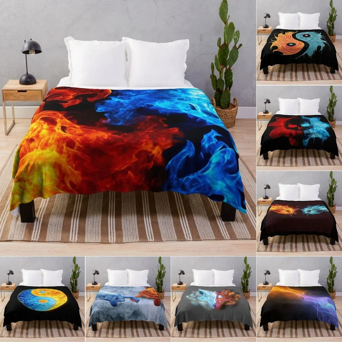 Ice and Fire Throw Blanket Soft Lightweight Warm Flannel Comfort Gift Queen King Size Throws Bedding Home Bed Sofa Couch Travel
Ice and Fire Throw Blanket Soft Lightweight Warm Flannel Comfort Gift Queen King Size Throws Bedding Home Bed Sofa Couch Travel