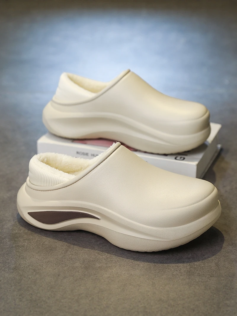 Men's Winter Thickened Fleece Lined Slippers Indoor Home Wear Waterproof Non Slip Slip on Shoes Soft EVA Thick Heel Slippers
Men's Winter Thickened Fleece Lined Slippers Indoor Home Wear Waterproof Non Slip Slip on Shoes Soft EVA Thick Heel Slippers