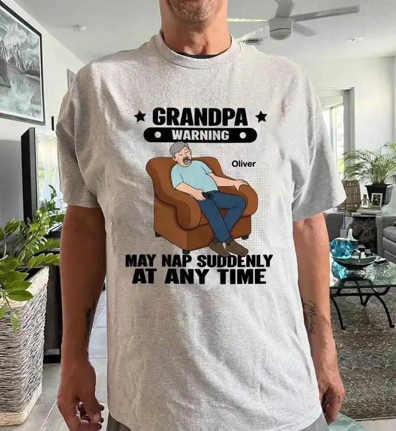 Funny Graphic T Shirt Custom Nap Slogan Printing Personalized Custom Pattern For Elderly Grandpa Dad Father Day Present
Funny Graphic T Shirt Custom Nap Slogan Printing Personalized Custom Pattern For Elderly Grandpa Dad Father Day Present