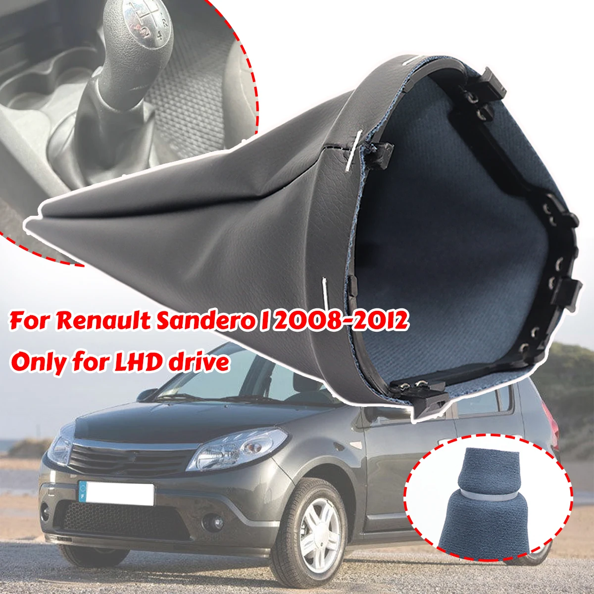 Gear Gaiter Ghetta Frame Shift Knob Cover For Renault Sandero I 2008-2012 Dacia Dustproof Boot Stitch Interior Black Leather
Gear Gaiter Ghetta Frame Shift Knob Cover For Renault Sandero I 2008-2012 Dacia Dustproof Boot Stitch Interior Black Leather