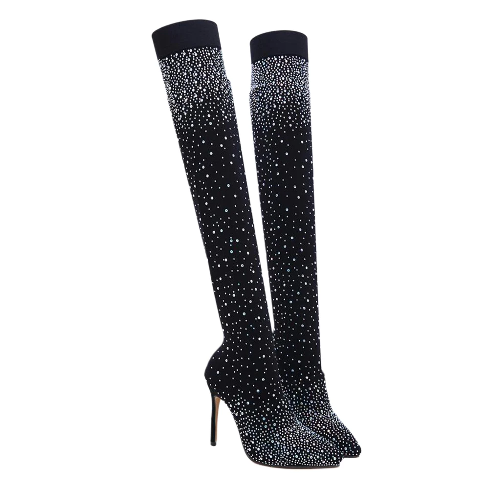 High Heel Over The Knee Boots Long Barrel Black Women Platform Thigh Boot Comfortable Non Slip Lightweight Warm
High Heel Over The Knee Boots Long Barrel Black Women Platform Thigh Boot Comfortable Non Slip Lightweight Warm