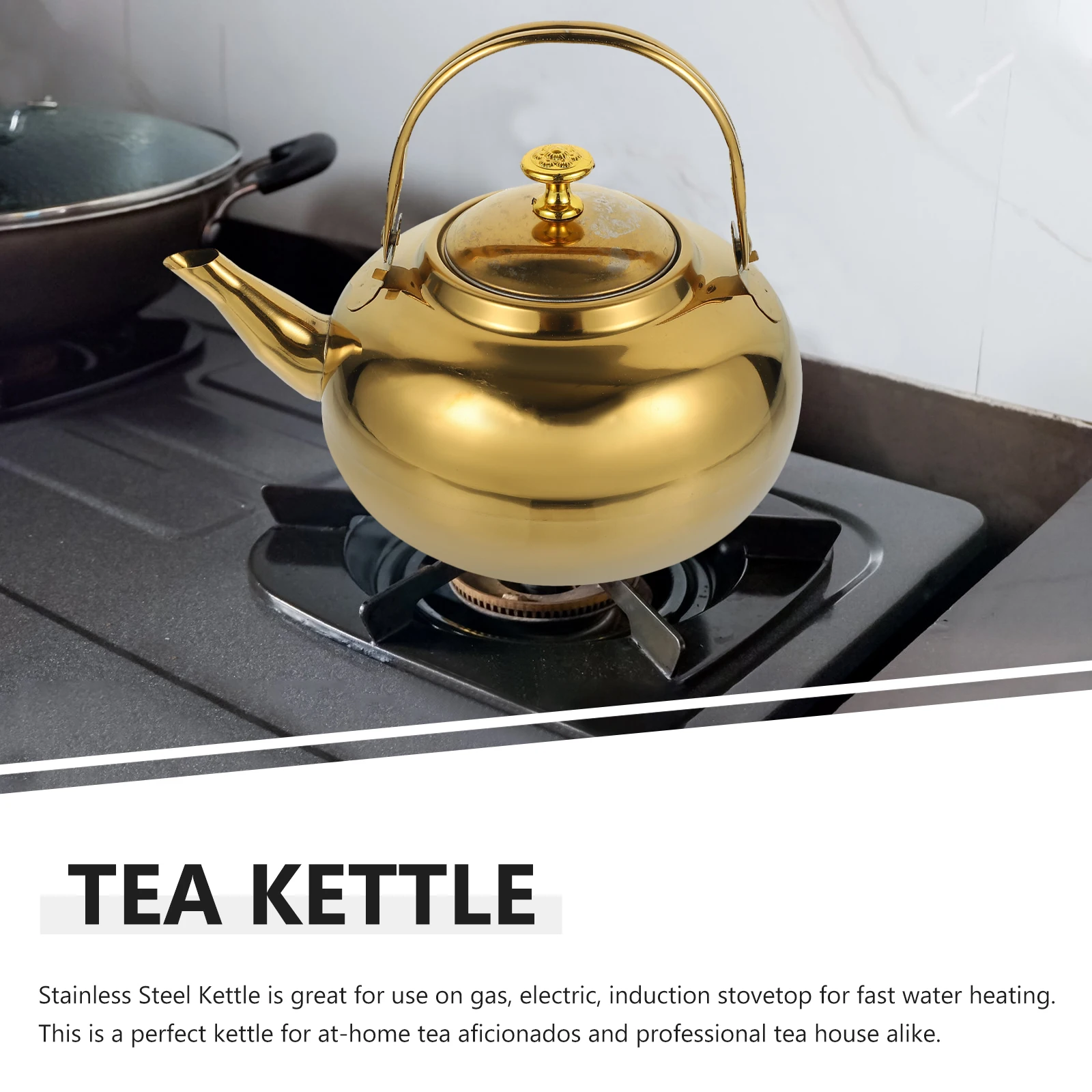 Stainless Steel Kettle Golden Small Tea Pot Set Cool Handle Kitchen Home Accessories Daily Use Water Heater Tea boil Stovetop
Stainless Steel Kettle Golden Small Tea Pot Set Cool Handle Kitchen Home Accessories Daily Use Water Heater Tea boil Stovetop
