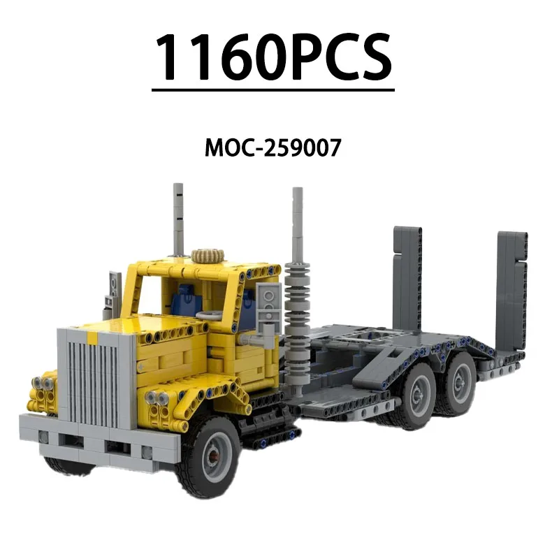 MOC-259007 Building Block Low-Chassis Truck Model Ornament 1160 Pieces Children Educational Birthday Christmas New Year Toy Gift
MOC-259007 Building Block Low-Chassis Truck Model Ornament 1160 Pieces Children Educational Birthday Christmas New Year Toy Gift