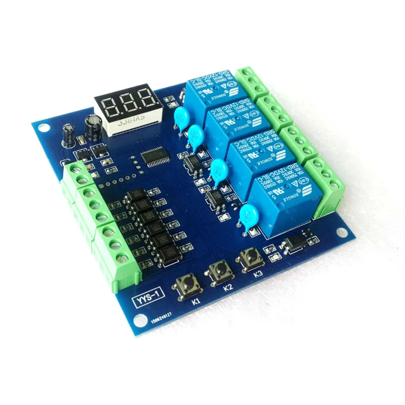 Switch trigger delay relay module / adjustable 5V12V24V four-way switch control board circuit board
Switch trigger delay relay module / adjustable 5V12V24V four-way switch control board circuit board