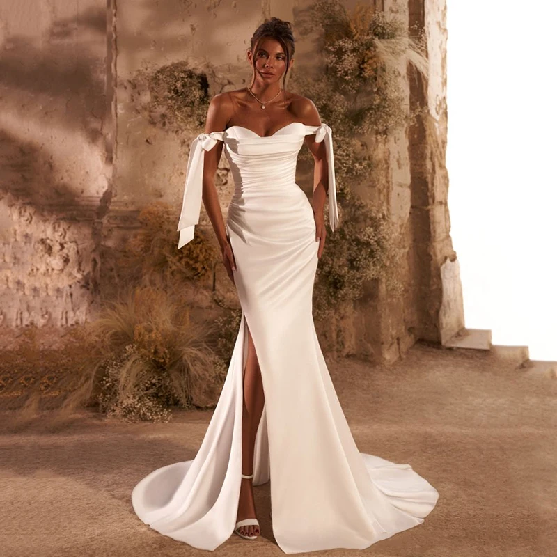 Eightree Sexy Mermaid Wedding Dresses 2024 Sweetheart Side Slit Bridal Dress Saudi Arabia Wedding Evening Prom Gowns Custom Size
Eightree Sexy Mermaid Wedding Dresses 2024 Sweetheart Side Slit Bridal Dress Saudi Arabia Wedding Evening Prom Gowns Custom Size