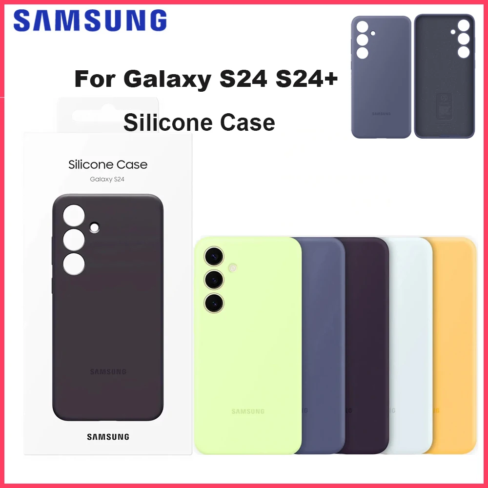 Оригинальный силиконовый чехол для смартфона Samsung Galaxy S24 S24 + S24Plus, силиконовый защитный чехол
Оригинальный силиконовый чехол для смартфона Samsung Galaxy S24 S24 + S24Plus, силиконовый защитный чехол