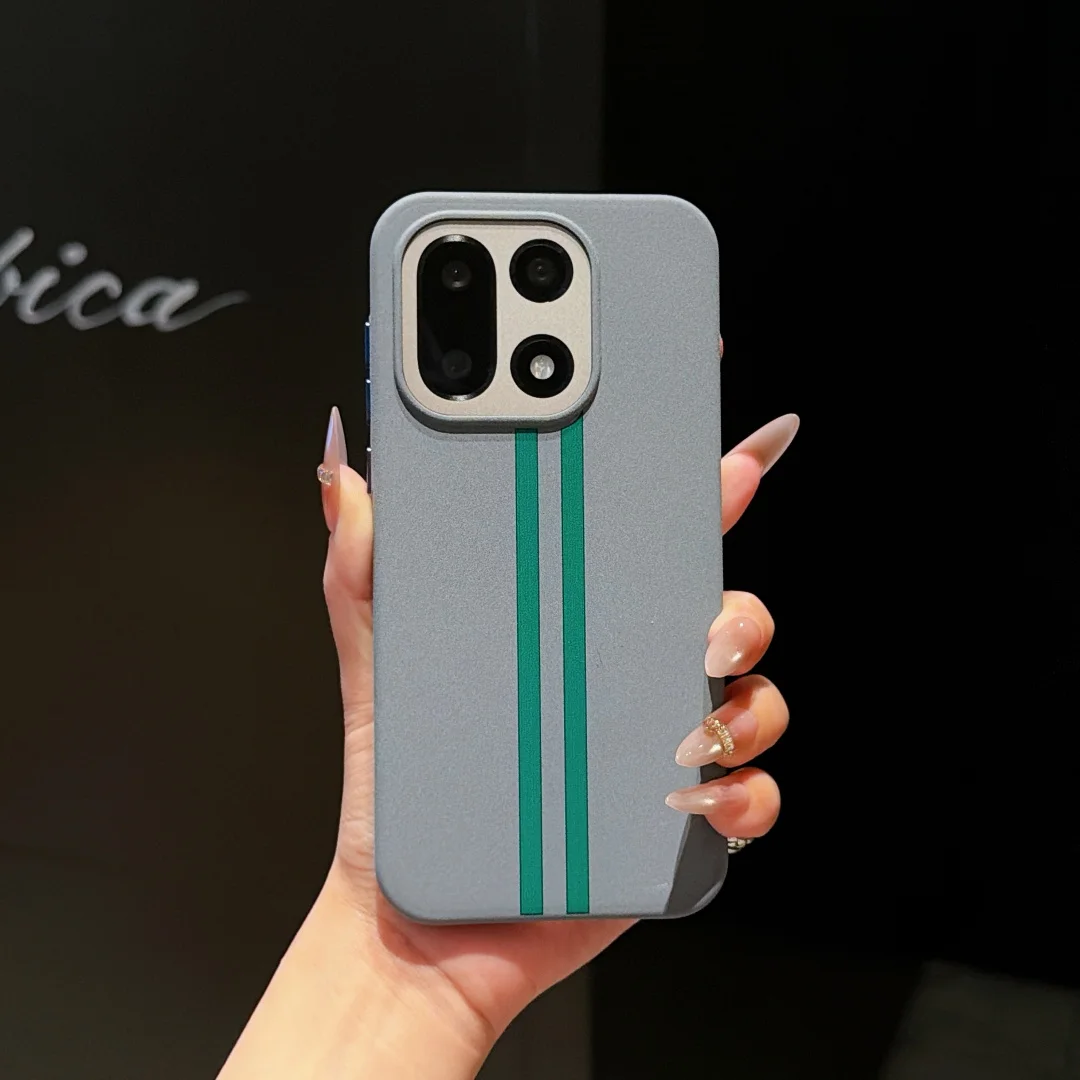 For OnePlus 15 Case 1+ 15 Hand Feel Protection Magnetic Race Line Protector Mobile Phone Case Cover