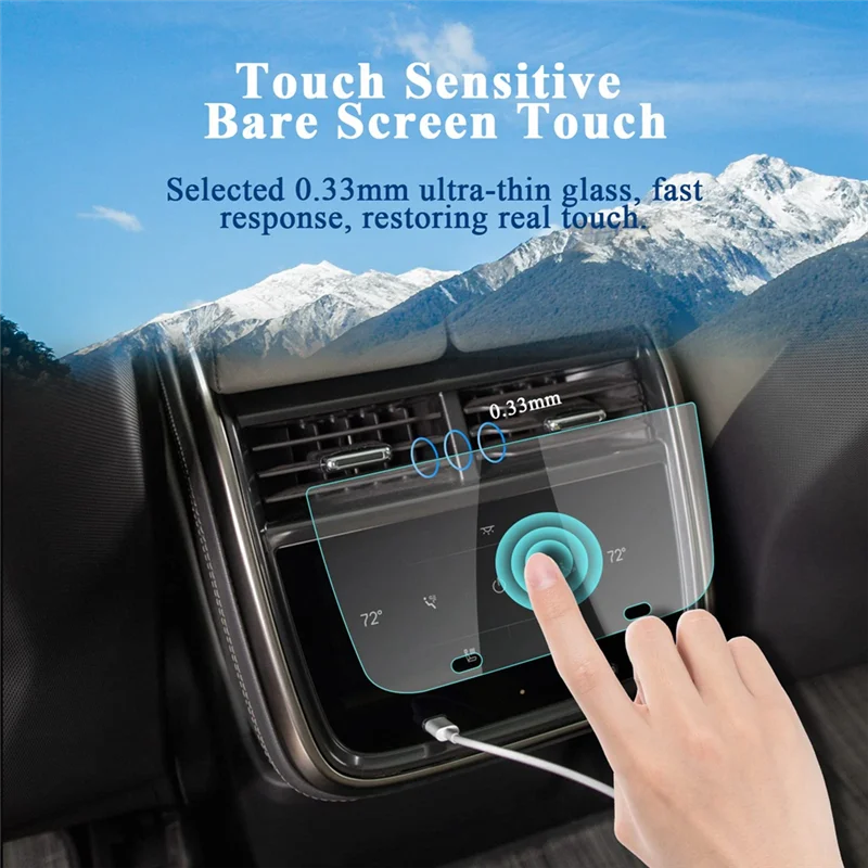 For Rivian R1T / R1S Rear Central Control Tempered Glass HD Clear Anti-Glare Anti-Scratch Protective Film Accessories-A65M
For Rivian R1T / R1S Rear Central Control Tempered Glass HD Clear Anti-Glare Anti-Scratch Protective Film Accessories-A65M
