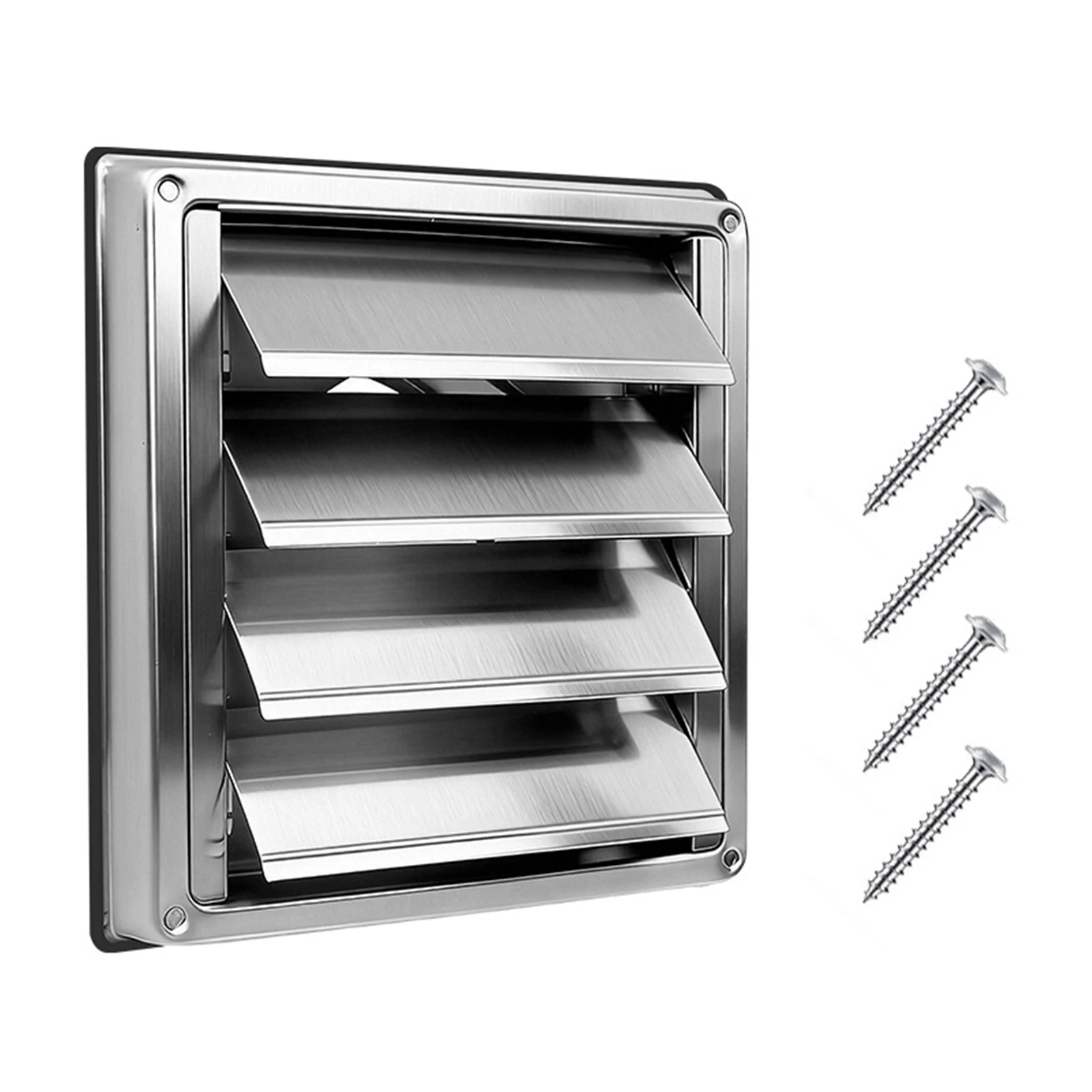 Wall Vent Exhaust Cover 304 Stainless Steel Dryer Hooded Wall Vent Exhaust Hood with Mesh Screen Damper for Dryer Vent Air
Wall Vent Exhaust Cover 304 Stainless Steel Dryer Hooded Wall Vent Exhaust Hood with Mesh Screen Damper for Dryer Vent Air