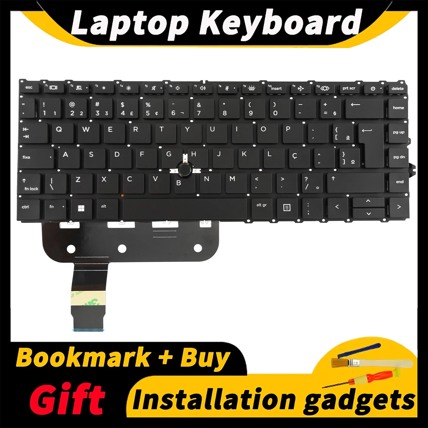 Suitable for HP EliteBook 840 G7/845 G7/840 G8 laptop keyboard with backlit Brazil layout replacement keyboard
Suitable for HP EliteBook 840 G7/845 G7/840 G8 laptop keyboard with backlit Brazil layout replacement keyboard